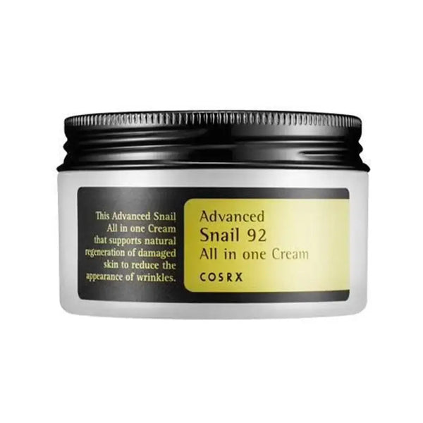 Crème visage hydratante COSRX 100ML, contenant Bave d'Escargot pour une peau régénérée et hydratée.