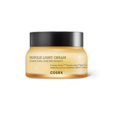 Crème visage hydratante Propolis COSRX in a clear jar with a black lid, designed for moisturizing skincare.