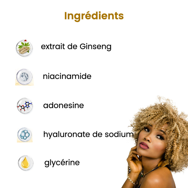 Serum Ginseng 150ML pour peaux pigmentées à faible élasticité