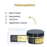 Crème visage hydratante COSRX Advanced Snail 92 pour rides, déshydratation, teint terne et régénération cutanée.